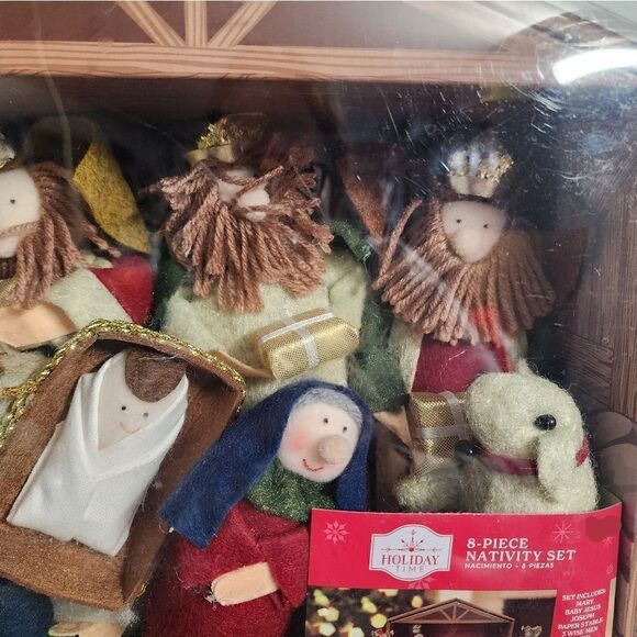 Fabric Nativity Scene, Multicolor, 8 Pieces, by Holiday Time - Picture 5 of 7